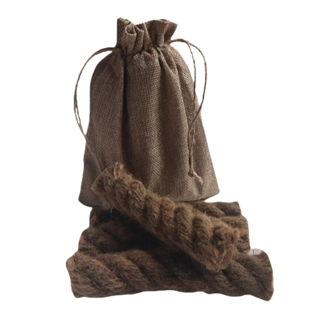 Wax-Infused Hemp Rope Fire Starters Kit – 4pc Weatherproof