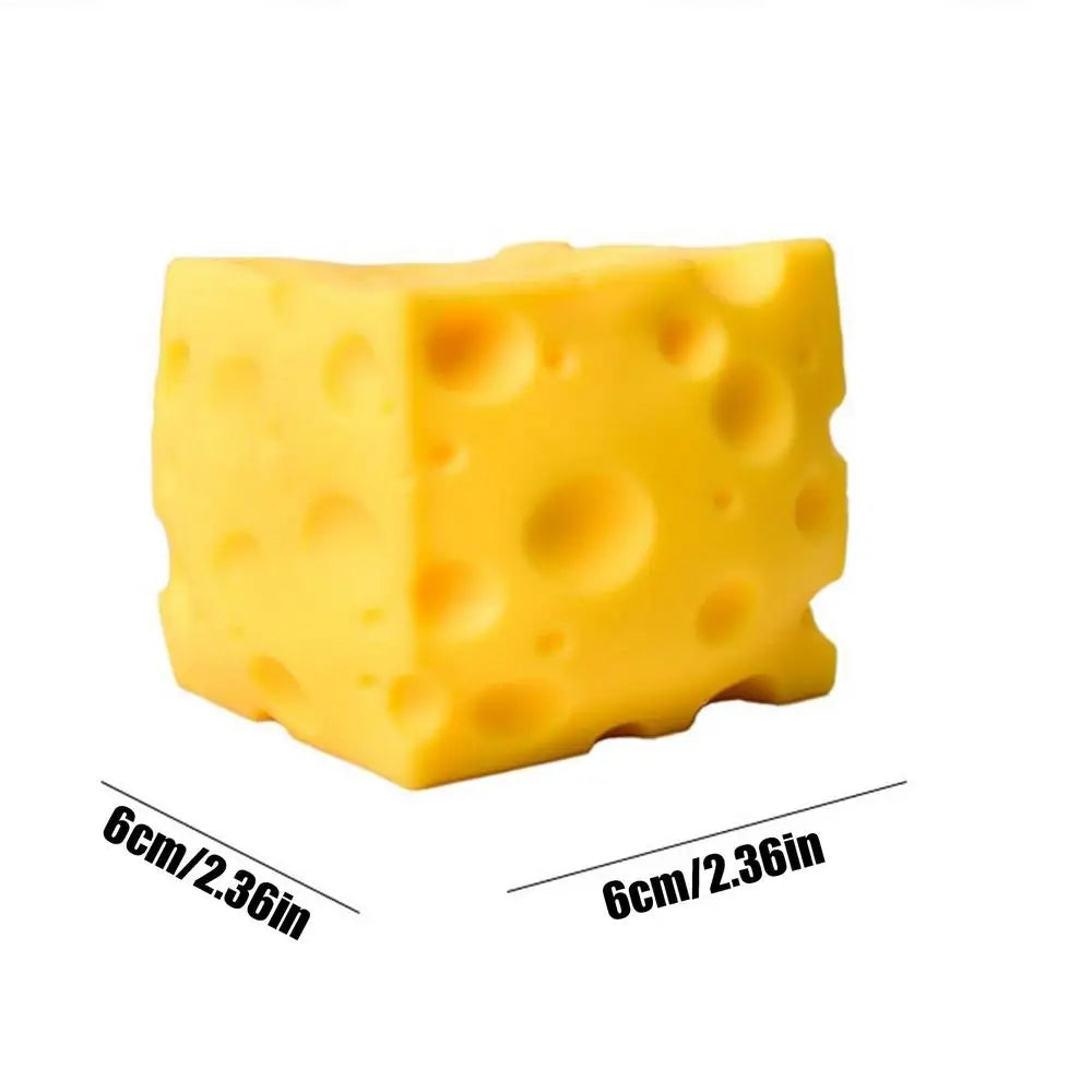 Squishy Cheese Cube Squeeze Toys Soft Butter Cheese Fidget Toy Slow Rebound Push Stress Relief Sensory Toy Stress Relief Oasis Select 6cm