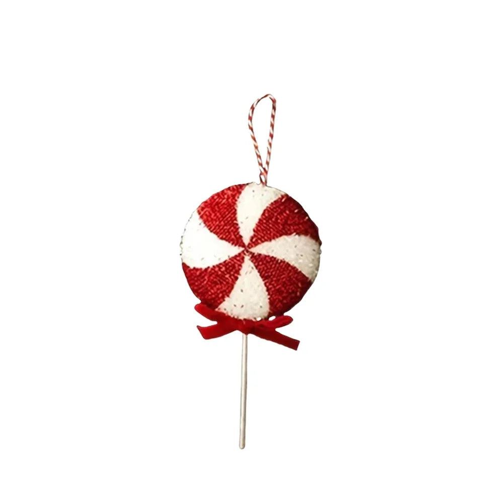 Decorative Hanging Ornament for Christmas Trees and Indoor Walls Featuring Large Sparkly Lollipop with Glitter Swirl Pattern Oasis Select A small size China Mainland