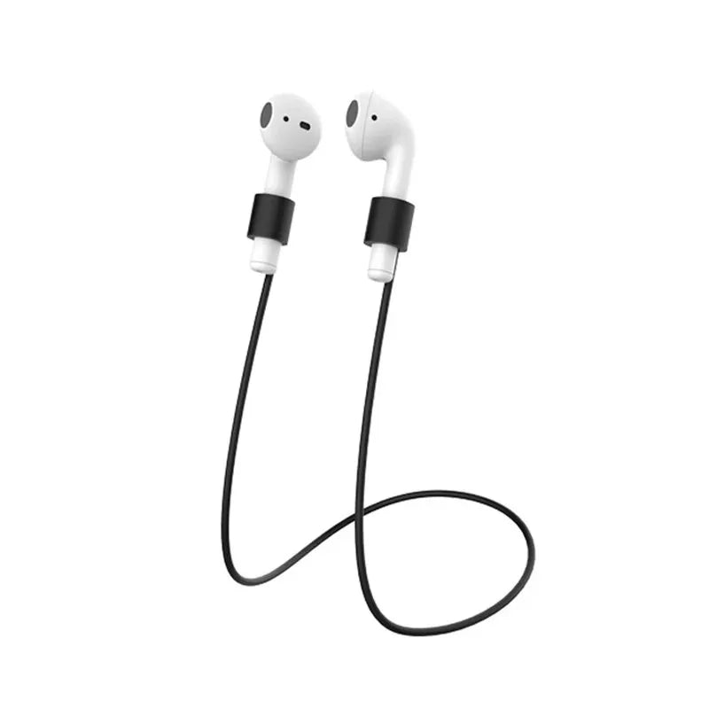 1/3pcs Silicone Strap Magnetic Anti-Lost Rope Bluetooth TWS Earphone Anti Lost Strap For Airpods 1/2/3 Gen Lenovo Earbuds Cord Oasis Select 1pcs Black No Magnetic