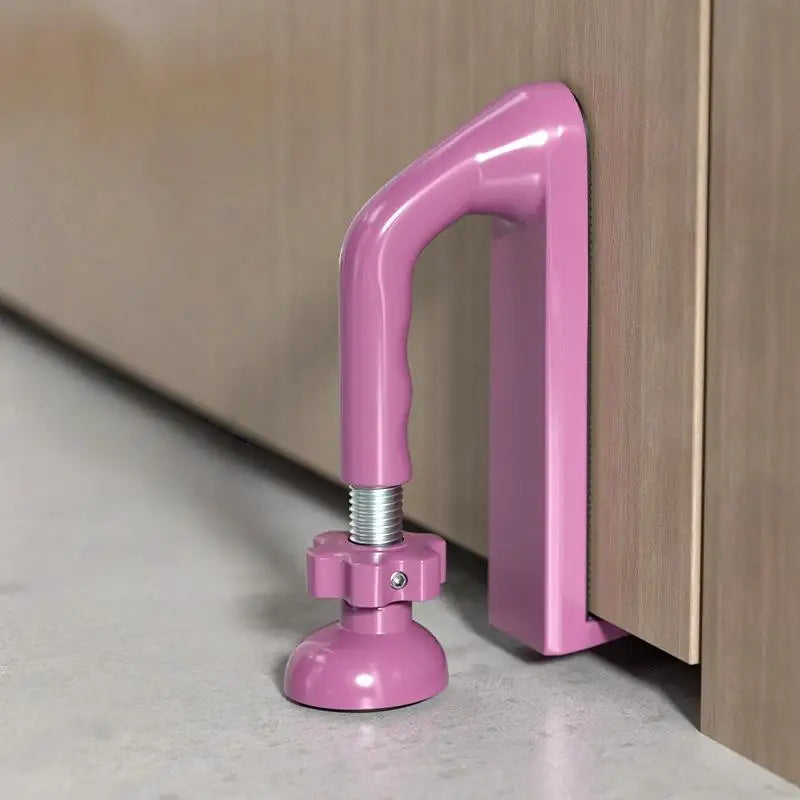 1Pcs Adjustable Door Stopper Portable Travel Security Lock Hotel Home Anti Theft Safety Tool for Women Oasis Select Pink