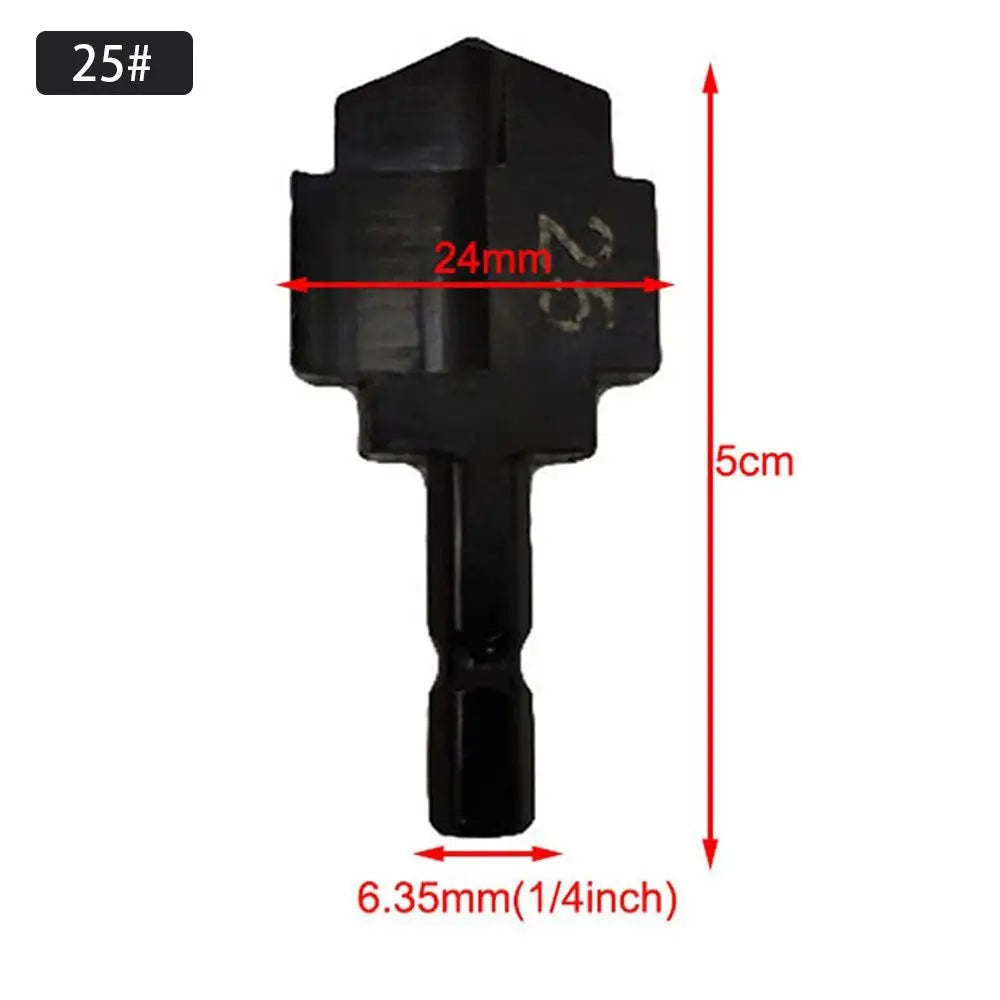 1/3Pcs Water Pipe Expansion PPR Lifting Stepped Drill Bit For Plumber Repairing Hexagon Shank Step Drill 6.35mm Oasis Select 25-18-24-
