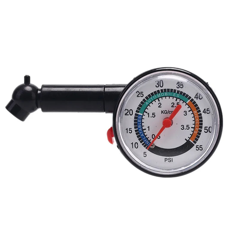 Car Motorcycle 0-50 psi Dial Wheel Tire Tyre Gauge Meter Pressure Measure Tester Oasis Select Black