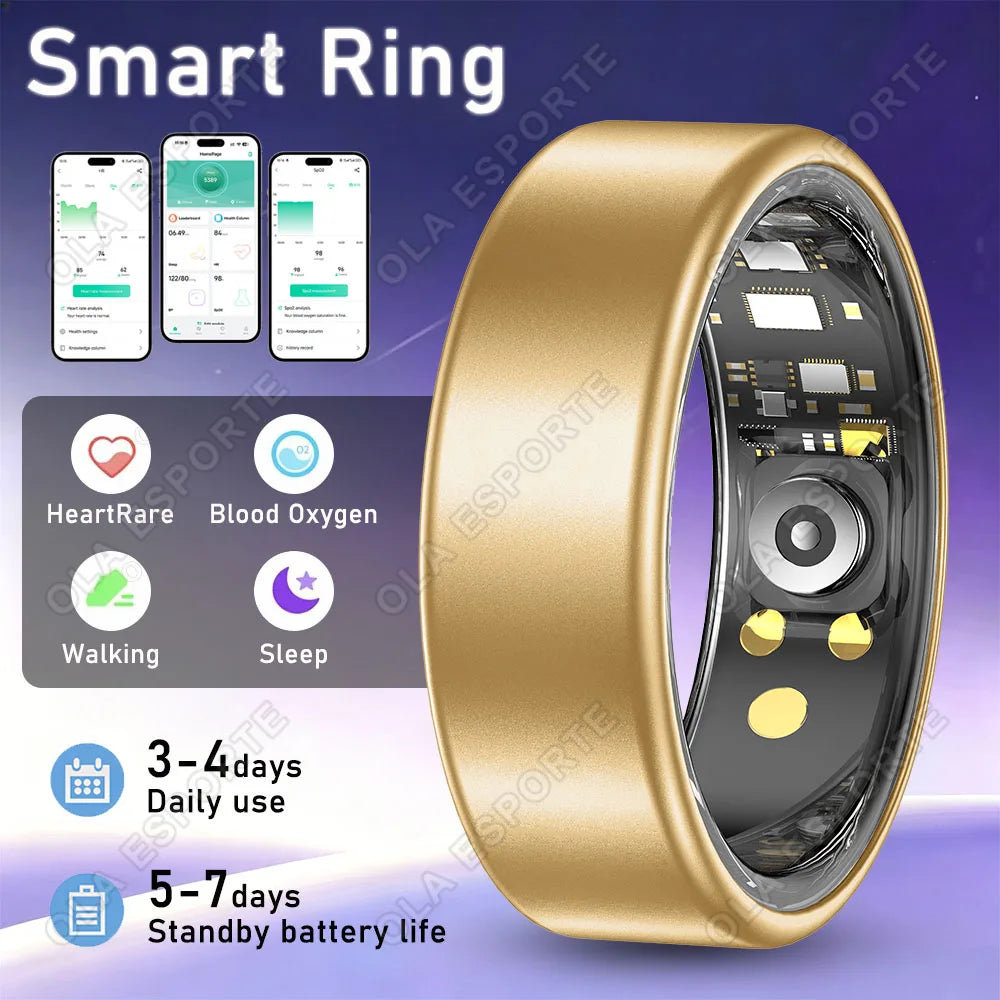 Ola Esporte Smart Ring – Heart Rate, SpO₂ & Sleep Tracker