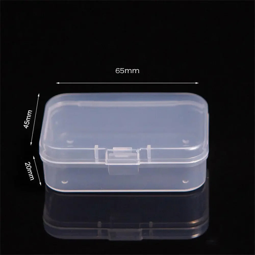 1pc 6 Grids Compartments Plastic Transparent Organizer Jewel Bead Case Cover Container Storage Box For Jewelry Pill Coin Sundry Oasis Select Transparent2
