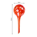 Glass Automatic Plant Watering Ball 100ml Bulb Shape Glass Auto Drip Irrigation System Colorful Automatic Watering Spike Oasis Select Red