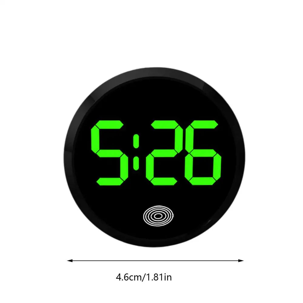 Car Dashboard Digital Clock Car Vent Clocks Watch Touch-Activated Automotive Night Watch Vehicle Dashboard Clock Stylish For Car Oasis Select Green