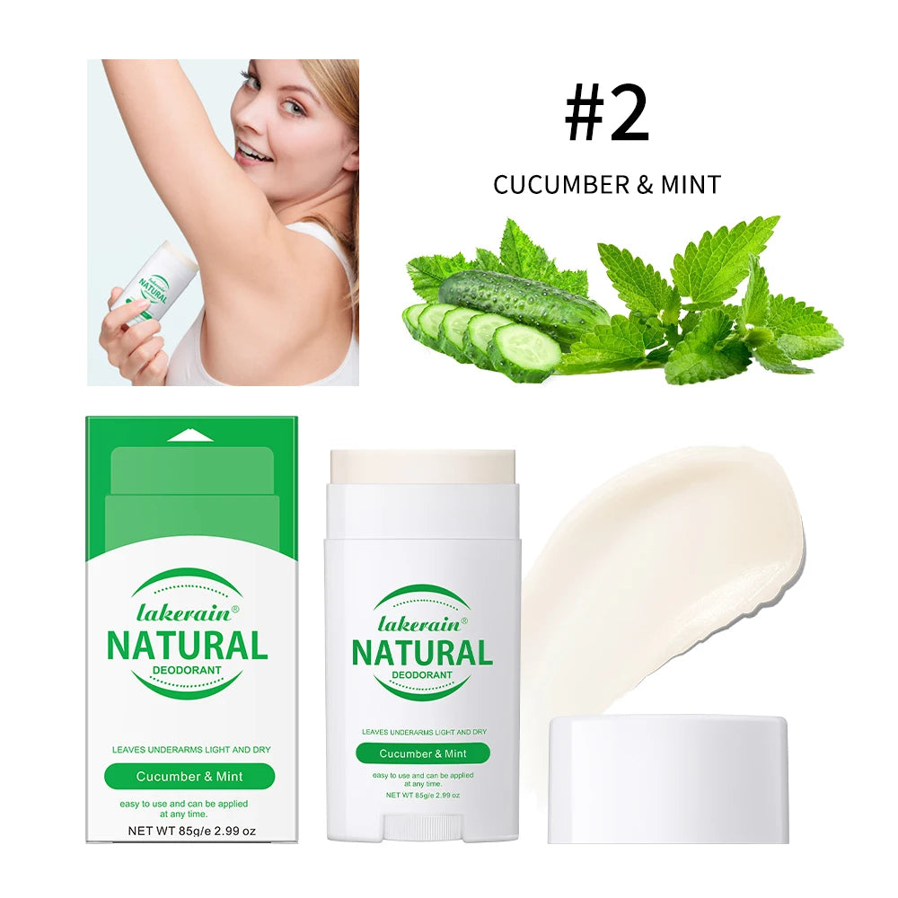 Solid Deodorant Stick Solid Perfume Balm Long-lasting Fresh Fragrance Deodorant Stick for Woman and Man Makeup Oasis Select Cucumber Mint