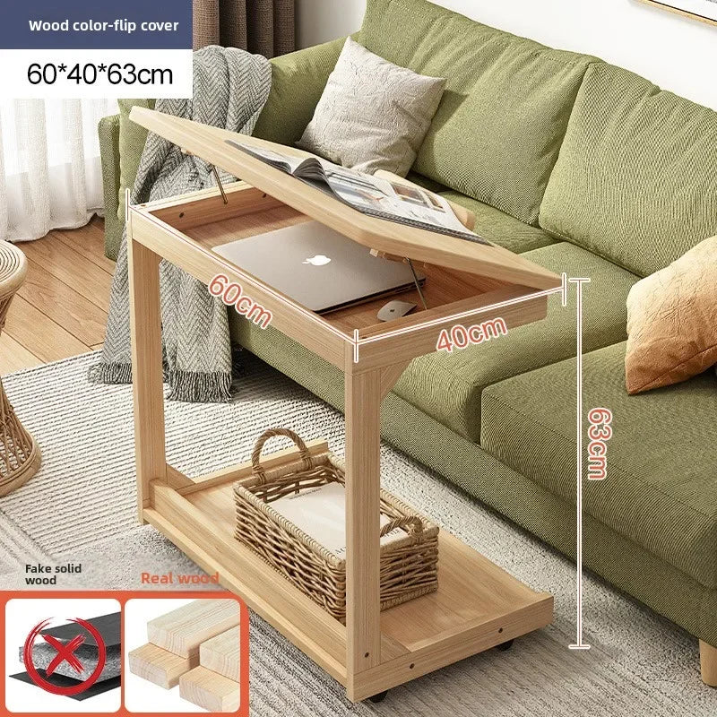 Multi-functional Removable Flip Solid Wood Edge Few Living Room