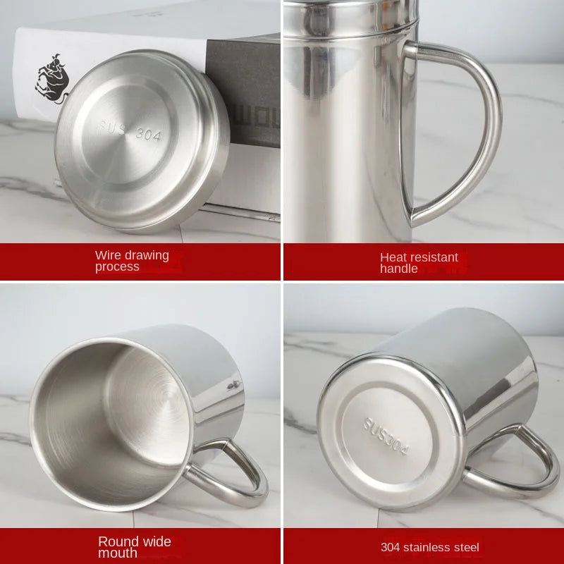 Double Wall Stainless Steel Travel Mug with Lid – 210–400ml Insulated Travel Mug Oasis Select