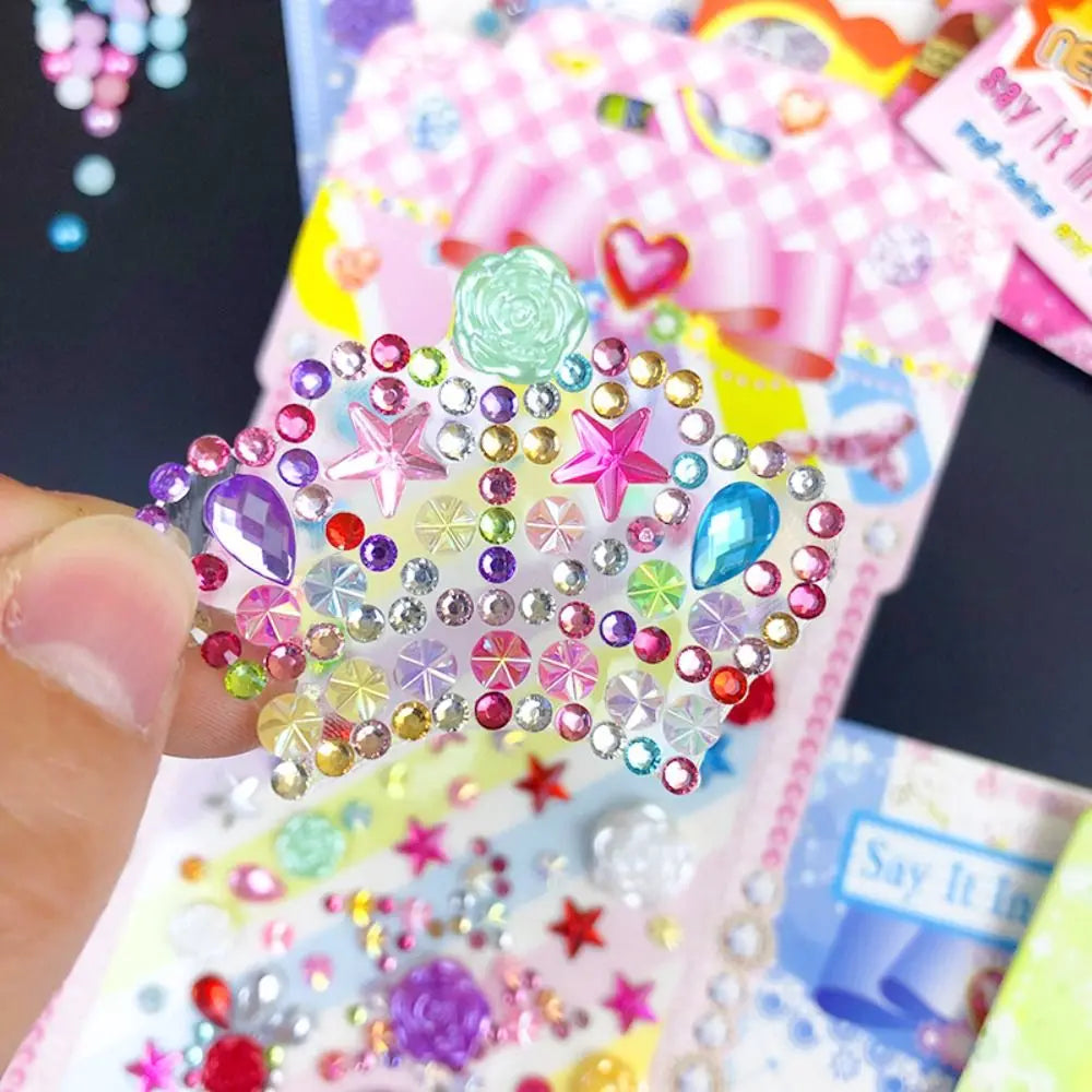 Decoration Stickers 3D Gem Stickers Scrapbooking Self Adhesive DIY Acrylic Gem Sticker DIY Mobile Phone Oasis Select