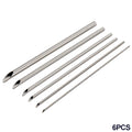 6Pcs Stainless Steel Hole Puncher Carving Sculpture Modeling Pottery Cutting And Punching Ceramic Polymer Clay Moldeling Tools Oasis Select 6Pcs