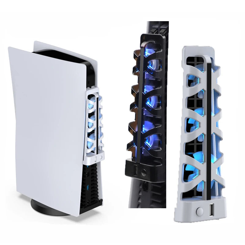 PS5 Cooling Fan – USB 3-Fan Cooler for Disc & Digital Edition