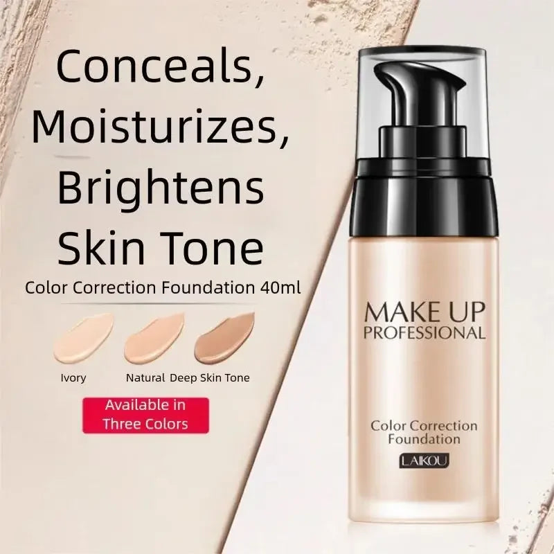 Long Lasting Oil Control Liquid Foundation Waterproof Brightening Concealer Natural Finish Moisturizing Professional Makeup Oasis Select