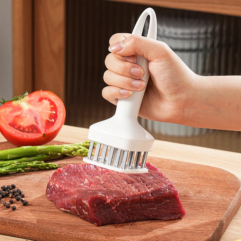 24-Blade Needle Meat Tenderizer – Stainless Steel Tool Meat Tenderizer Tool Oasis Select