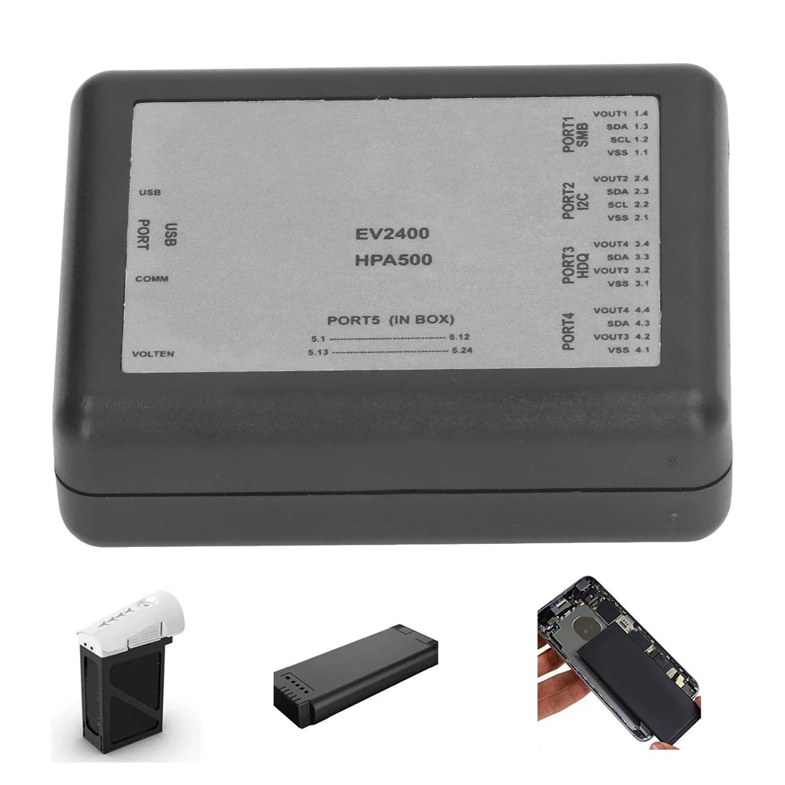 Battery Repair Comm Case Battery Repair SMB Comm Box EV2400 Battery Detection Debugger Case with Connecting Cable Oasis Select