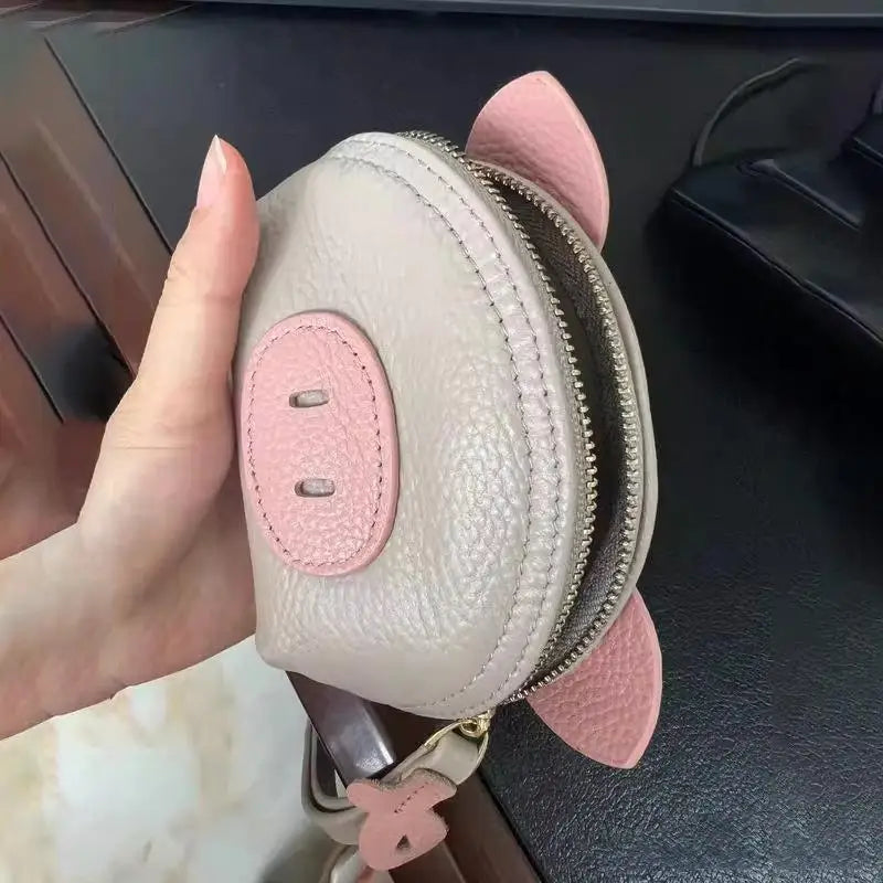 Cute Pig PU Leather Mini Coin Purse & Earphone Pouch Mini Coin Purse Oasis Select
