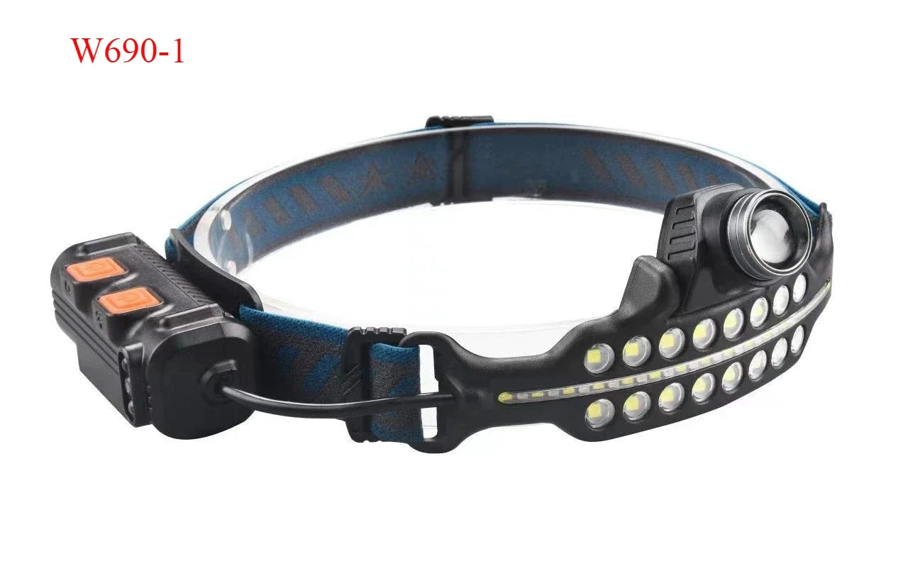 POCKETMAN W690 XPG+COB LED Headlamp | USB-C Rechargeable