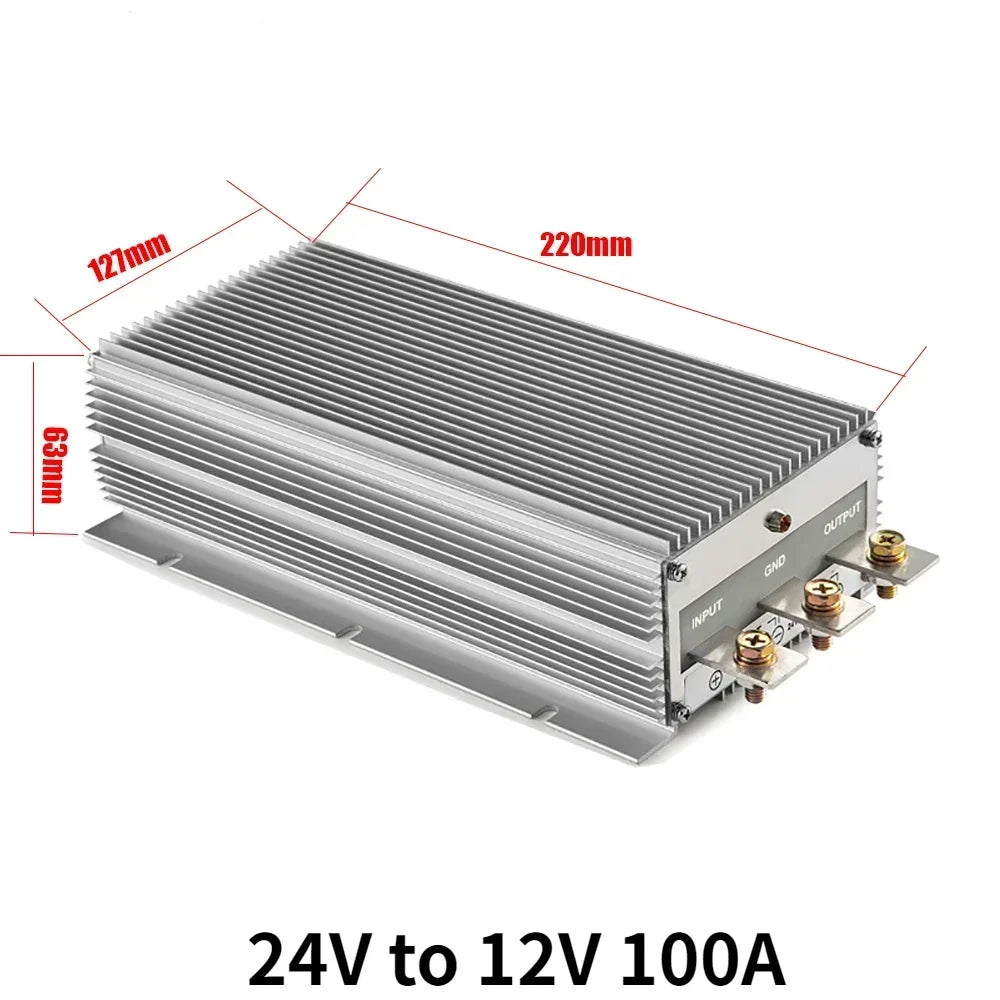 24 Volt to 12 Volt 24V to 12V 85A-300A Step Down Converter Voltage Regulator DC/DC Buck Transformer Power Supply CE Waterproof Oasis Select 24V to 12V 100A 24V 12V