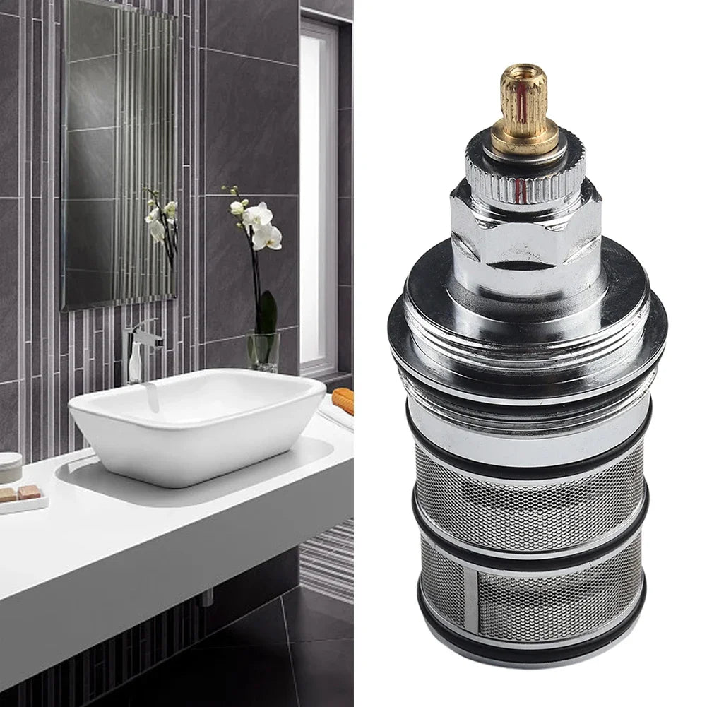 GP0000250 Brass Thermostatic Valve Cartridge Temperature Control Home Replace Supplies Spare Parts Bathroom Accessories Oasis Select