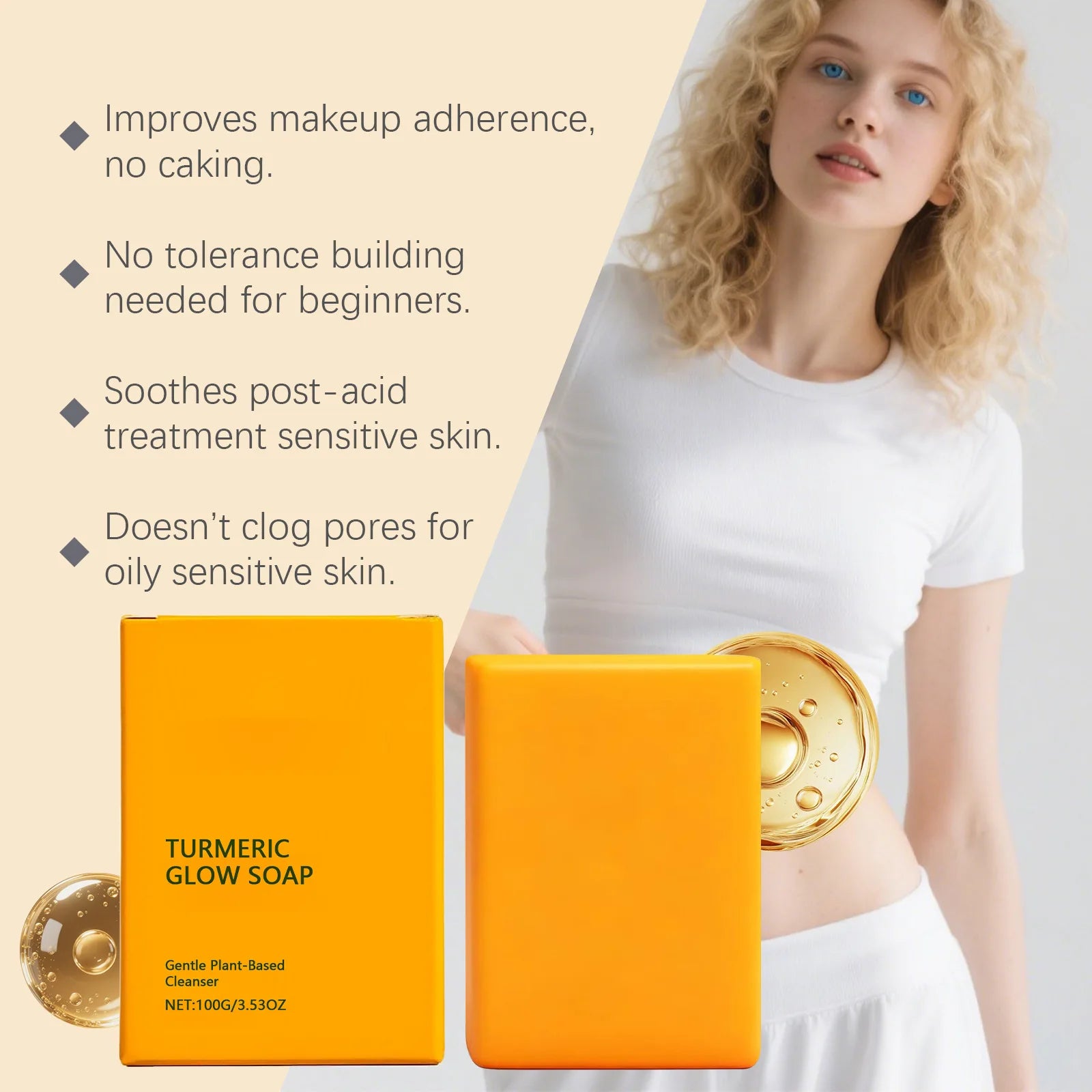 Turmeric Body Soap – Deep Clean, Moisturizing, Skin Barrier Body Cleansing Soap Oasis Select