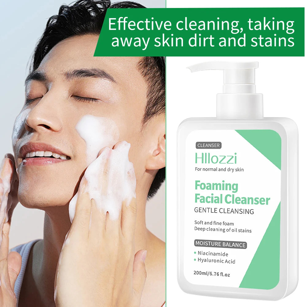 Men's facial cleanser, moisturizing, refreshing and clean skin, summer skin care products, oil control, blackhead removal Oasis Select