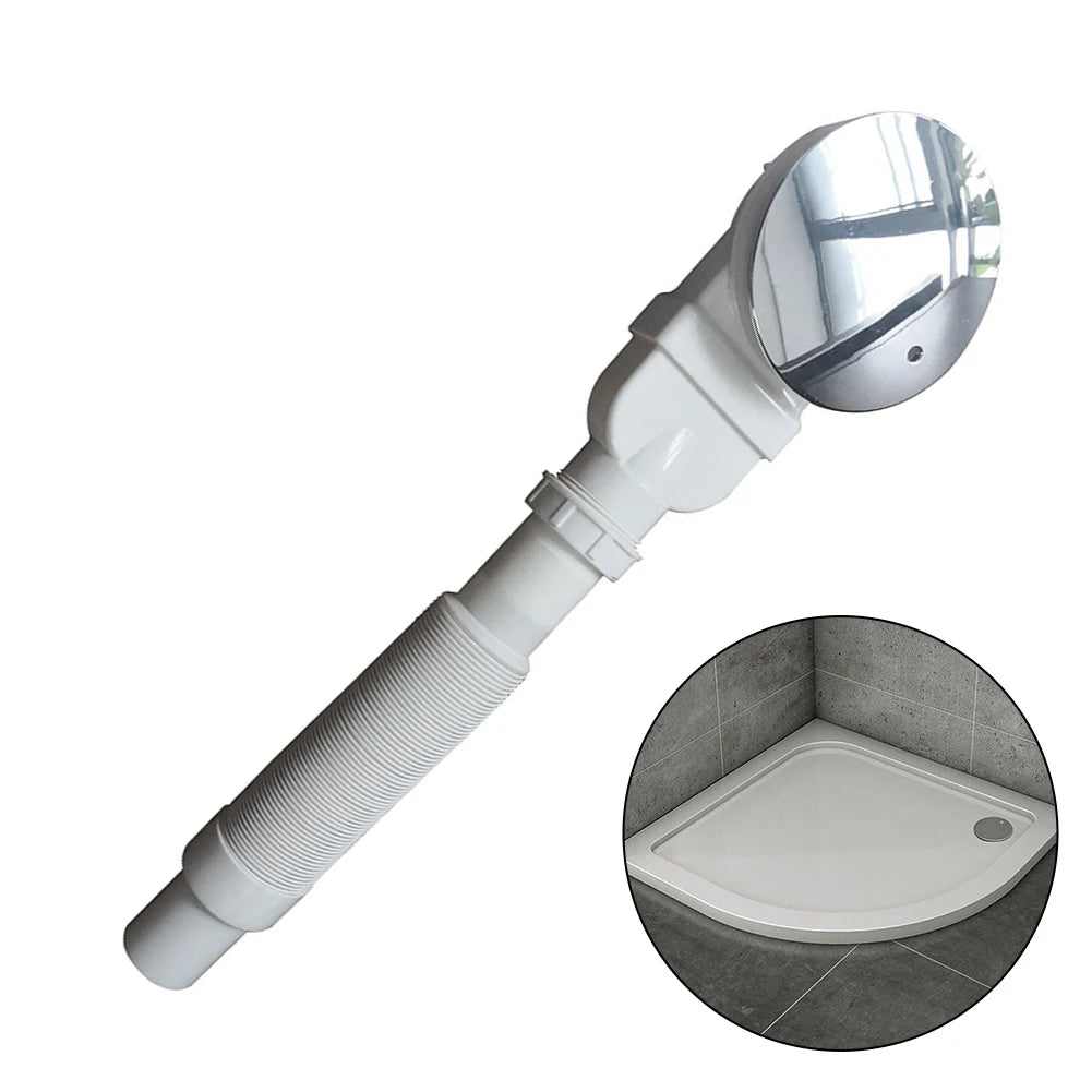 90mm Diameter Shower Drain Waste Trap for Bathroom Trays Compatible with Standard Drain Openings to Prevent Overflow Oasis Select
