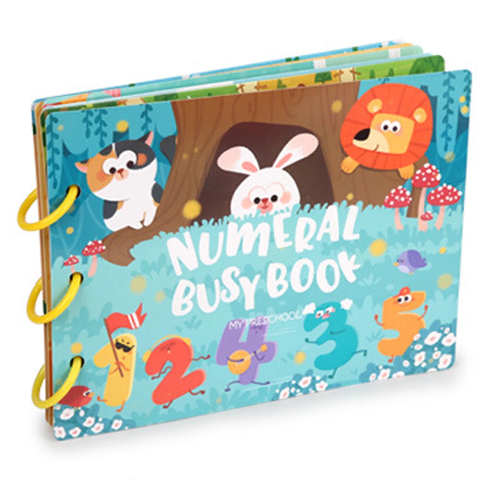 Kids Farm Letter Busy Book – Reusable Montessori Sticker Toy