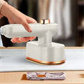 50ML Mini Handheld Steam Iron 40W Foldable Wet Dry Ironing Machine Household Travel Fast Heating for Clothes Fabric Wrinkle Oasis Select white EU plug