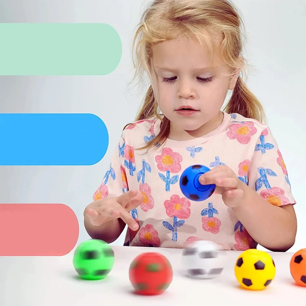 10/30pcs Mini Fidget Spinner Soccer Ball Toy for Kids,Soccer Party Favors Goodie Bag Stuffer,Rotatable Soccer Finger Stress Ball Oasis Select