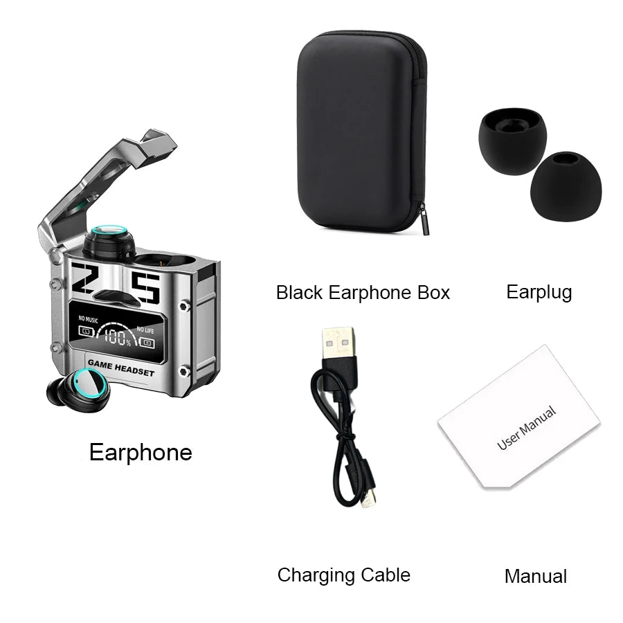 Original M25 TWS Wireless Headphones Earphones Bluetooth Touch Control Noise Reduction Stereo Earbuds Headsets for Smartphone Oasis Select E