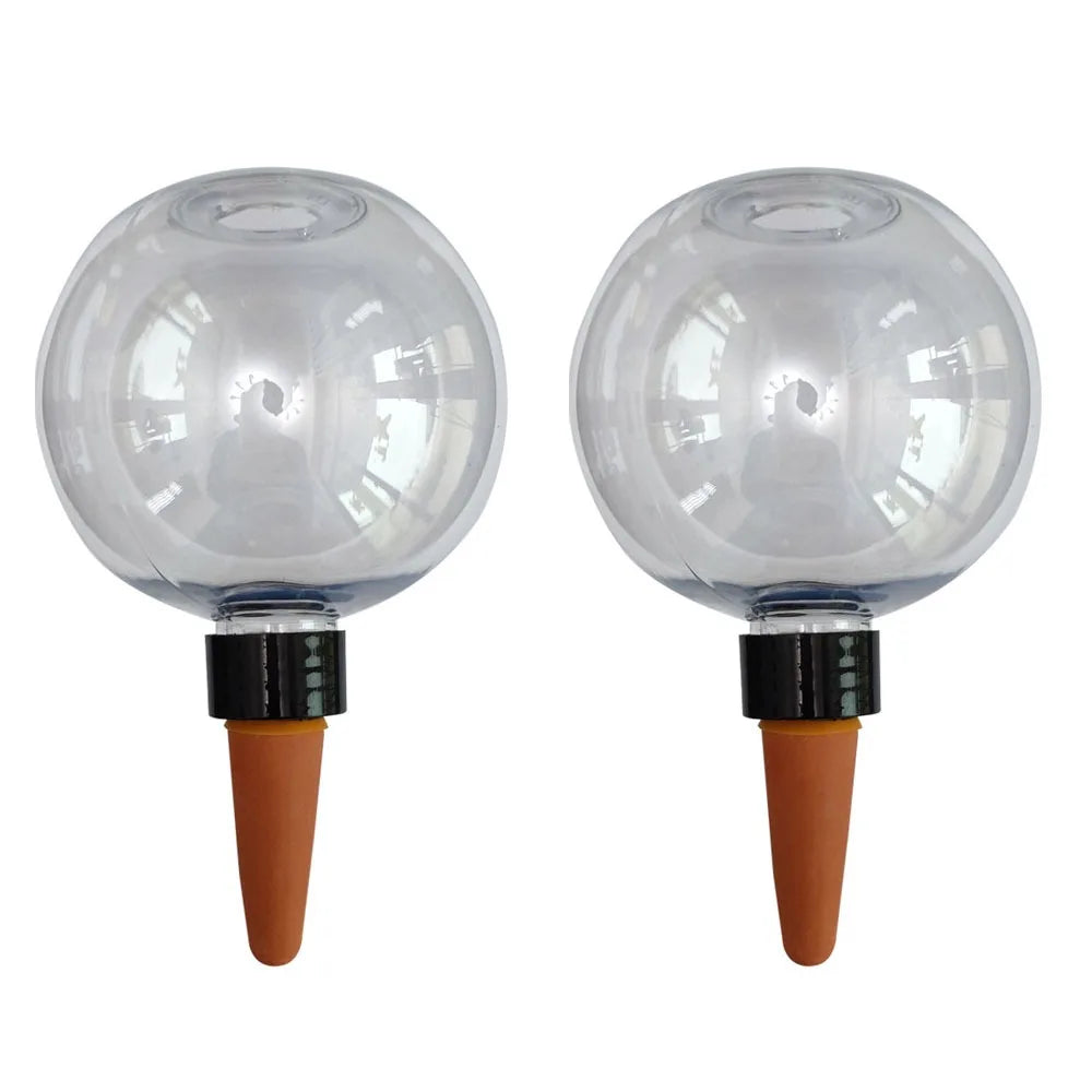 2pcs 500/80ml Automatic Drip Irrigation Ball Tranaparent Vertical Insert Type Flower Pot Seepage Water Globes Labor-saving Oasis Select Transparent-500ML