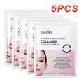 5-Pack Hyaluronic Acid Collagen Hydrating Sheet Face Masks