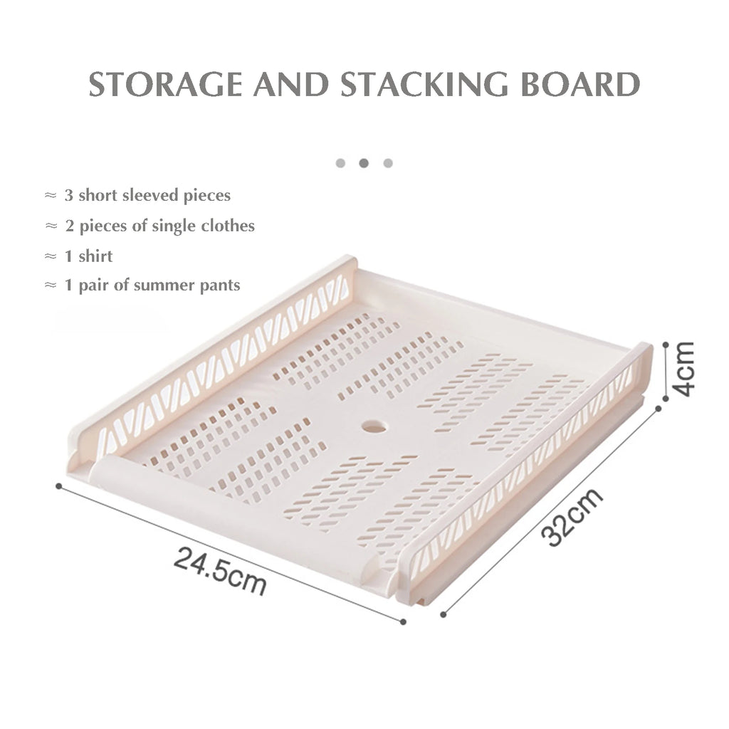 Bedroom Storage Shelves Wardrobe Closet Layered Partitions Home Drawers Organizer Stackable Storage Box Space Separation Tool Oasis Select Small size