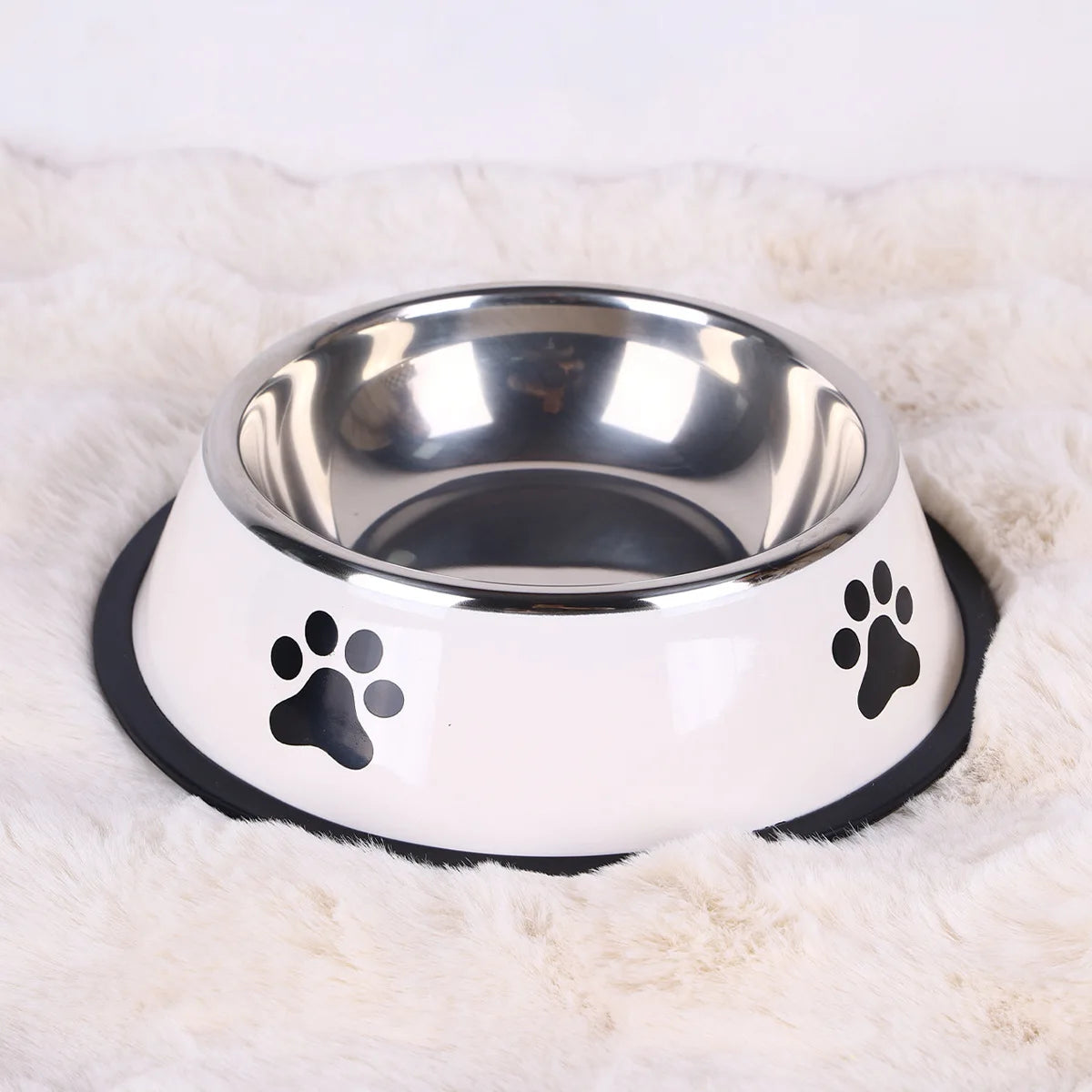 Stainless steel pet bowl cat bowl dog food bowl multiple specifications anti-fall food bowl large capacity feeding pet supplies Oasis Select