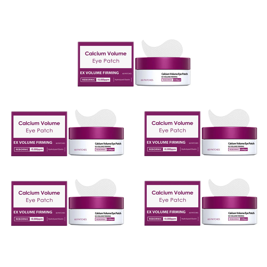 Calcium Volume Eye Patch Hydrating Smoothing Eye Treatment Anti-Puffiness Lifting Firming Eye Area Soft Smooth Eye Patch Oasis Select 5 x 60patches