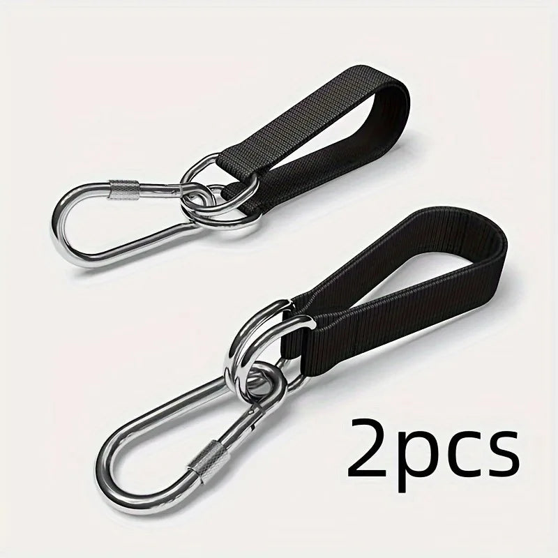 1/2pcs, Durable Hanging Belt, Hammock Swing Hanging Belt and Steel Alloy Hooks, Outdoor Camping Hiking Tools Hammock Accessories Oasis Select 2pcs