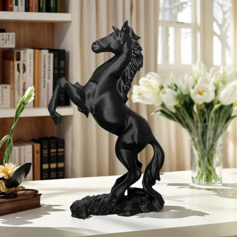 3D Printed Horse Statue Pegasus Sculpture Horse Year Ornament Modern Animal Art Decor Success Symbol For Home & Office Oasis Select