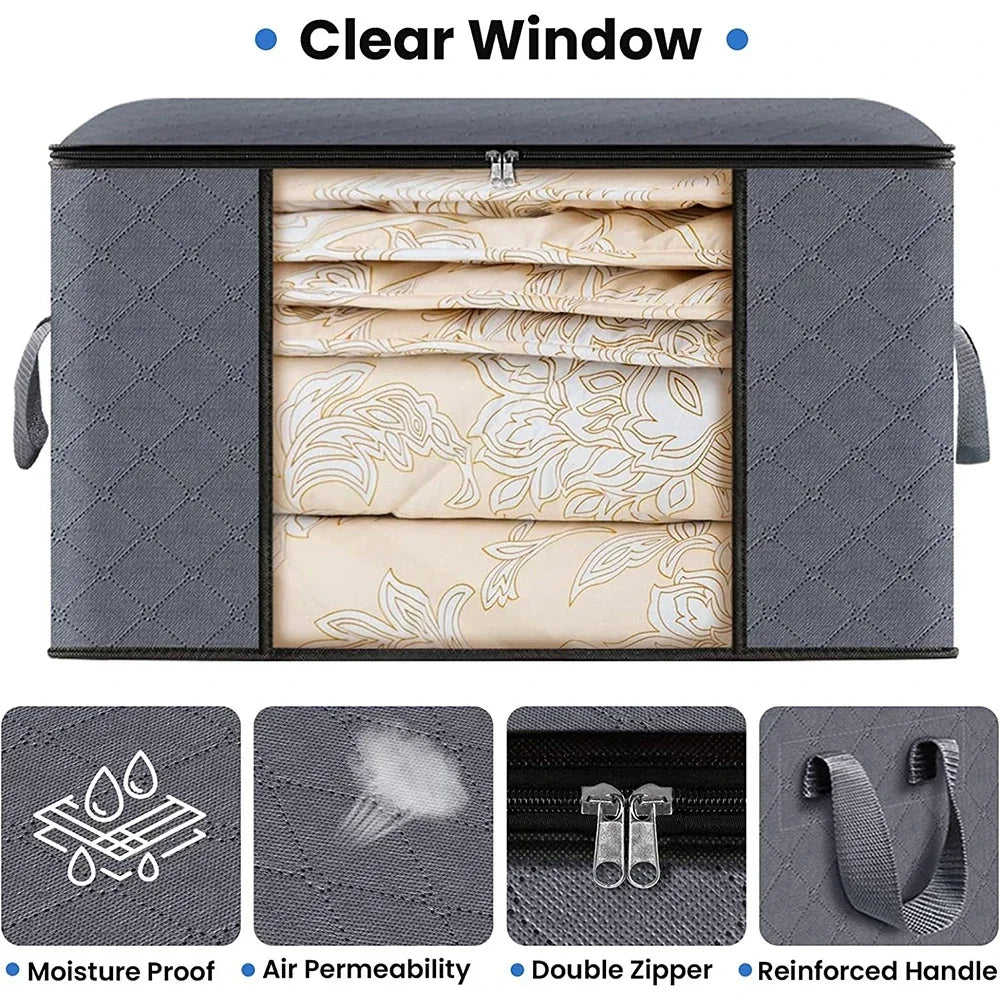 Quilt storage bag, clothing sorting bag, moving and organizing household bedding storage box, supplies Oasis Select