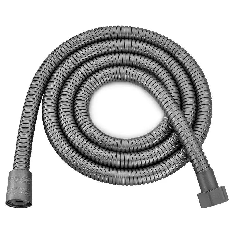 Gold Stainless Steel Flexible Shower Hose Long Bathroom Shower Water Hose Extension Plumbing Pipe Pulling Tube Oasis Select Grey 2.0M