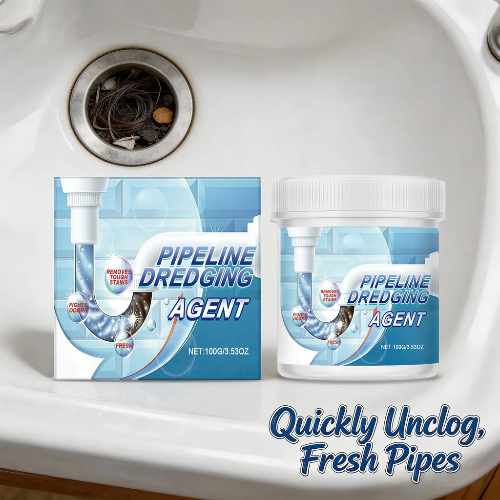 Pipeline Dredging Agent for Household Kitchen Bathroom Drainage Pipe Descaling Eliminate Odors Hair Blockage Unblocking Powder Oasis Select