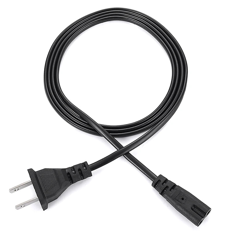 EU Power Cable 2pin IEC320 C7 US Power Extension Cord For Laptop Charger Canon Epson Printer Radio Speaker Oasis Select