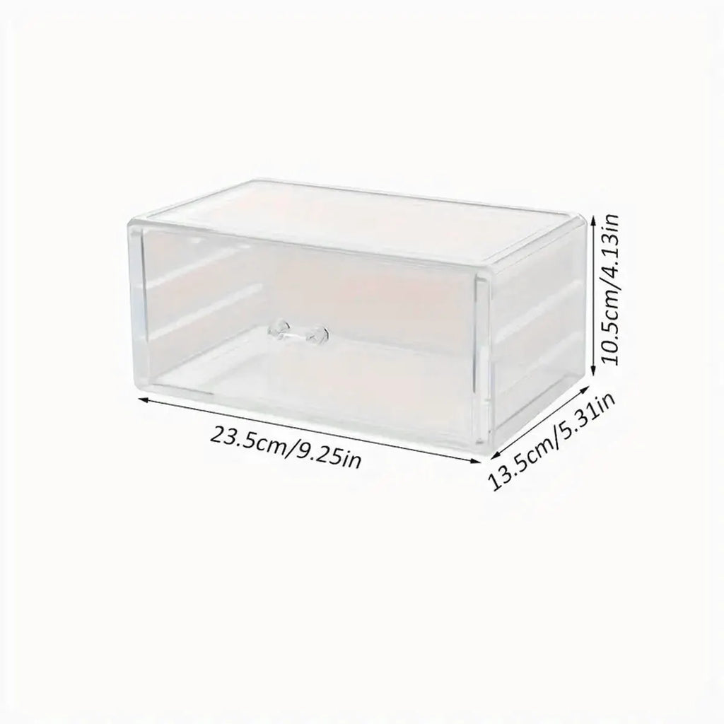 1pc,Nail polish storage box, nail polish display box, transparent multi-layer storage rack, cosmetics, lipstick, jewelry storage Oasis Select Transparent-1 Layers