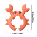 1pc Utensil Rest Crab Shaped Silicone Utensil Rest Countertop Ladle Holder Anti-Overflow Stove Top Spatula Holder Kitchen Gadget Oasis Select Red