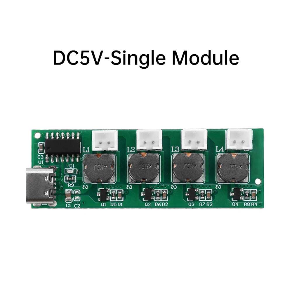 DC 5V Switchable Four Spray Humidifier Module Atomization Control Board DIY Ultrasonic Atomizer TYPE - C Interface Oasis Select Module only