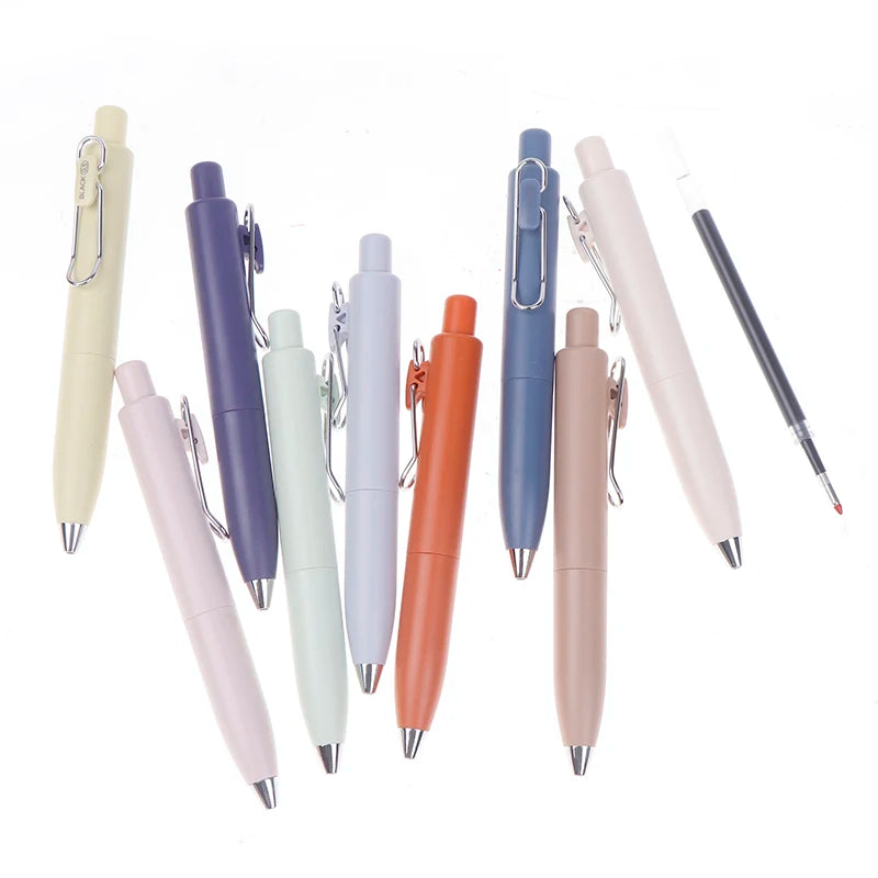 0.5mm Small Thick Core Fat Mini Pocket Pen Neutral Quick Dry Waterproof Uniball One Push Portable Oasis Select