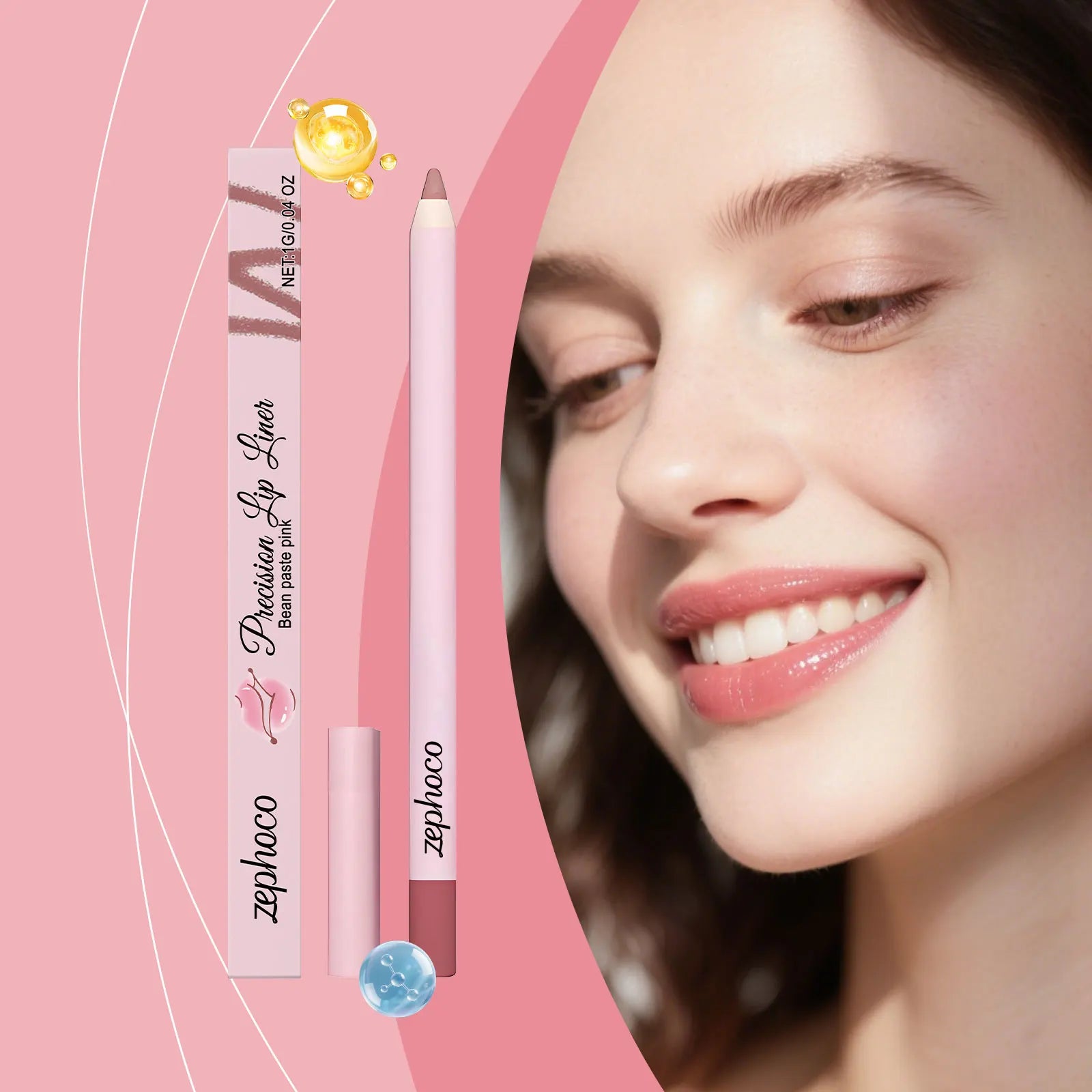 High Pigment Lip Liner Pencil Waterproof & Long-Lasting Lip Liner Defining Lip Shape Creamy & Smooth Lip Pencil Plumping Effect Oasis Select