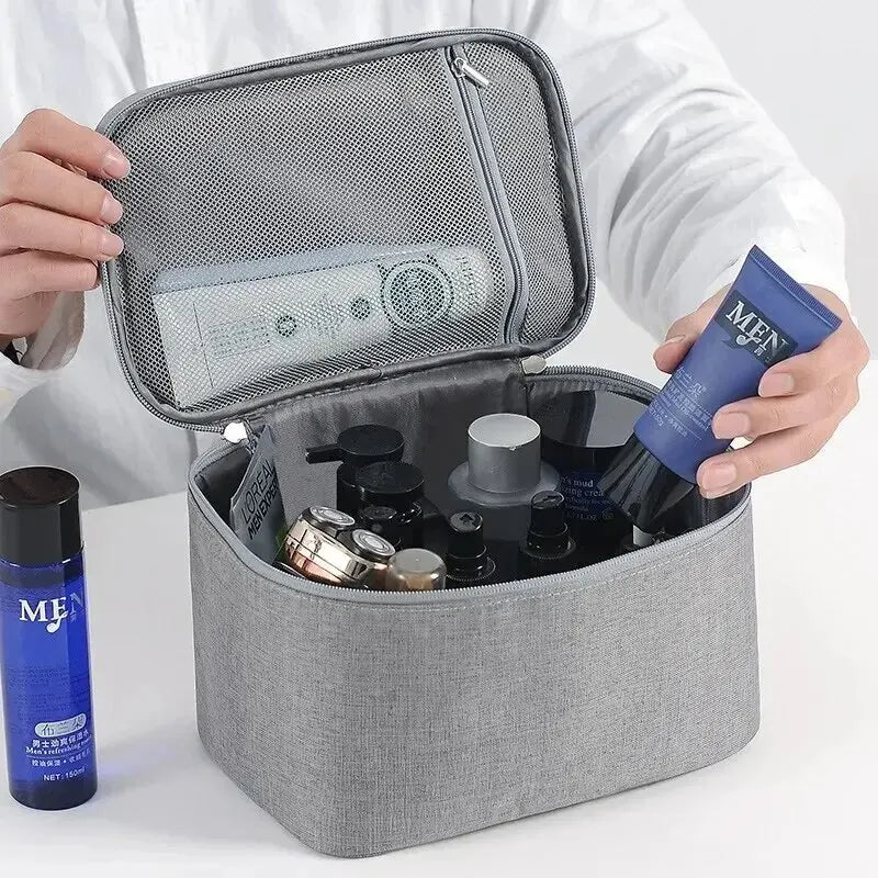 Men's Large Double Layer Travel Toiletry Bag – Oxford Wash Bag Travel Toiletry Bag Oasis Select