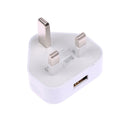 Universal UK Plug 3 Pin Wall Charger Adapter With 1/2 USB Ports Charging Charging Charger Oasis Select 1 USB Port