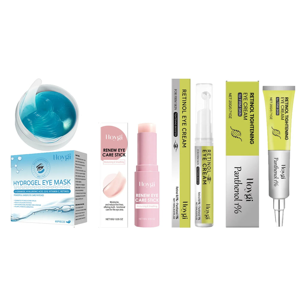 Hoygi Retinol Eye Cream Serum Stick & Patches – Dark Circles Retinol Eye Treatment Oasis Select